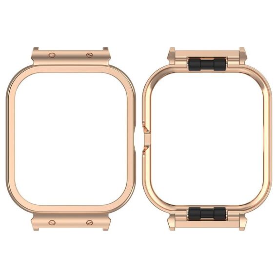 Per vivo iQOO Watch GT Custodia protettiva per orologio con cornice in metallo (oro rosa)