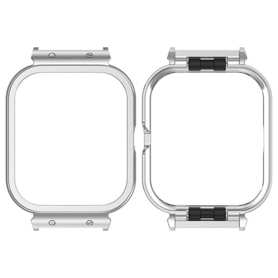 Per vivo iQOO Watch GT Custodia protettiva per orologio con cornice in metallo (argento)