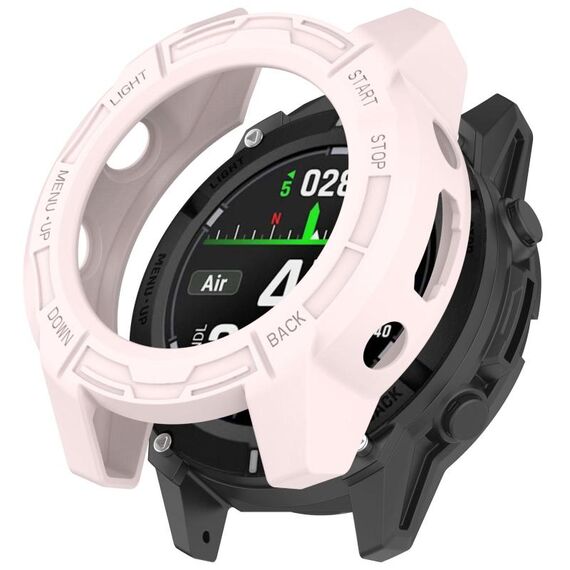 Per Garmin Descent G2 Hollow Armor TPU Half Coverage Custodia protettiva per orologio (rosa)