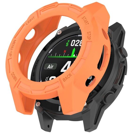 Per Garmin Descent G2 Hollow Armor TPU Half Coverage Custodia protettiva per orologio (arancione)