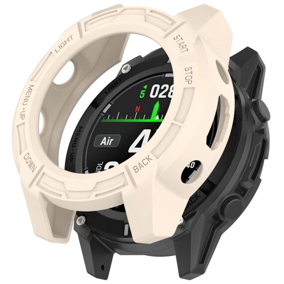 Per Garmin Descent G2 Hollow Armor TPU Half Covering Custodia protettiva per orologio (Starlight)