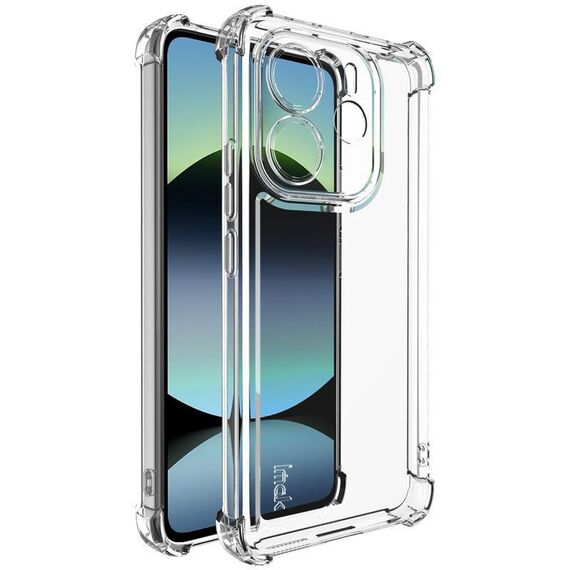 Per Redmi Note 14 4G 164,84 mm IMAK UX-4 Series Custodia antiurto a quattro angoli per telefono (trasparente)
