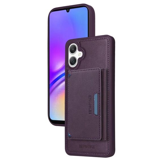 Per Samsung Galaxy A06 4G BETOPNICE Custodia per telefono con portafoglio MagSafe staccabile orizzontale a ribalta (viola)