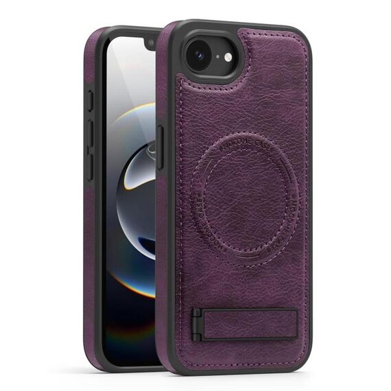 Per iPhone 16e Custodia multifunzione MagSafe PU per telefono (viola scuro)