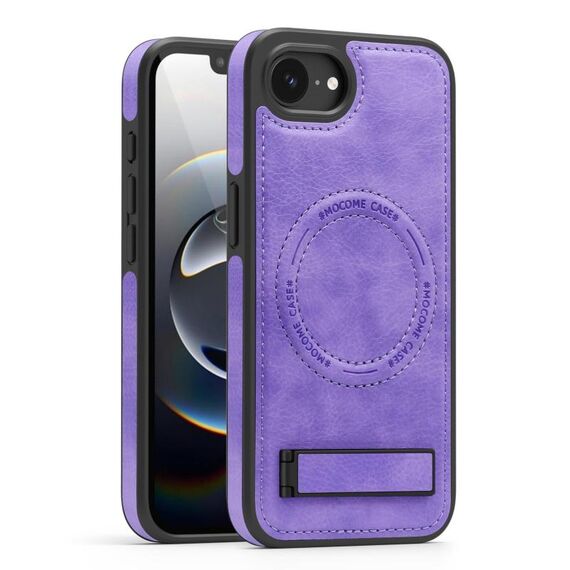 Per iPhone 16e Custodia multifunzione MagSafe PU per telefono (viola chiaro)