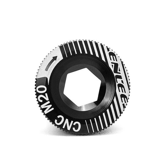 Viti per pedivella in alluminio per bicicletta ENLEE, colore: M20 nero