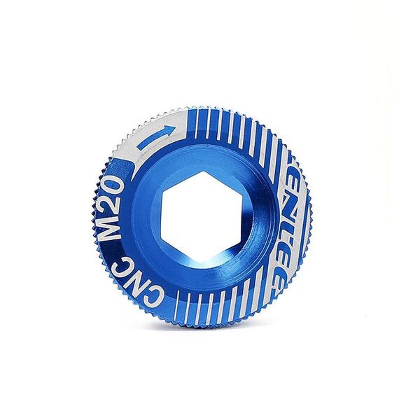 Viti per pedivella in alluminio per bicicletta ENLEE, colore: M20 blu