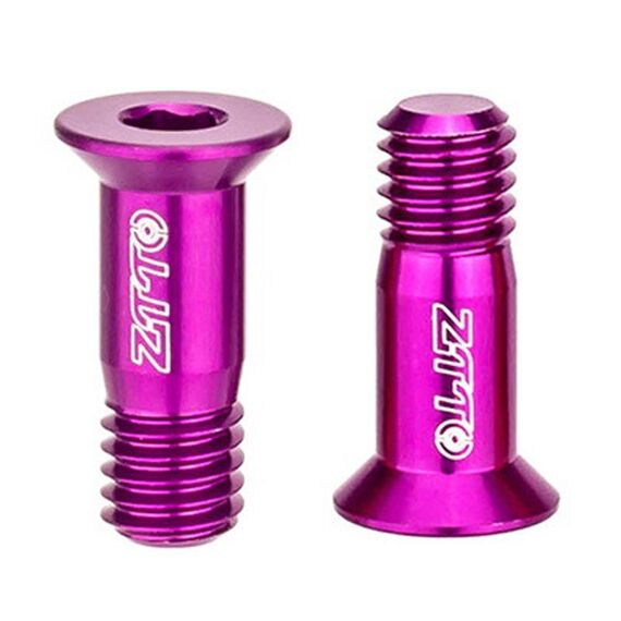 2 pz ZTTO Viti per deragliatore posteriore per bicicletta M5 Ruota guida per deragliatore da strada e montagna modificata (viola)