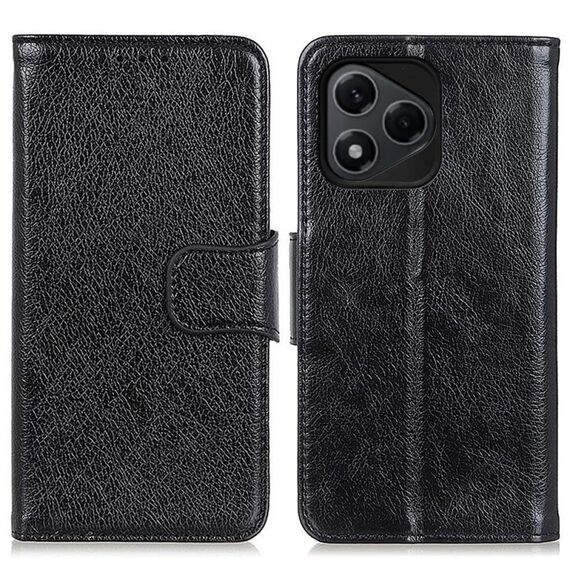 Custodia per telefono in pelle con texture Nappa per Honor 400 Lite (nero)