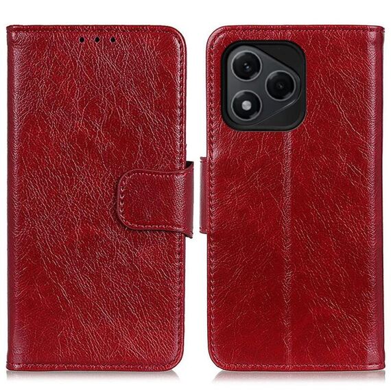 Custodia per telefono in pelle con texture Nappa per Honor 400 Lite (rosso)