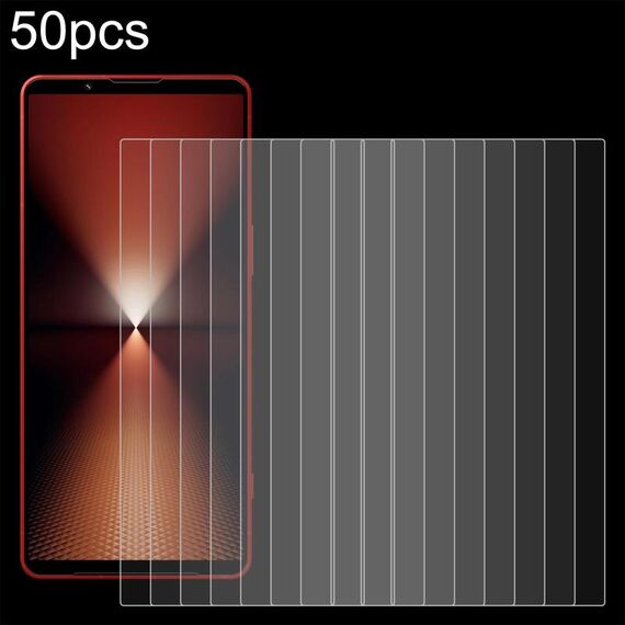 Per Sony Xperia 1 VII 50 pezzi 0,26 mm 9H 2,5D Pellicola in vetro temperato