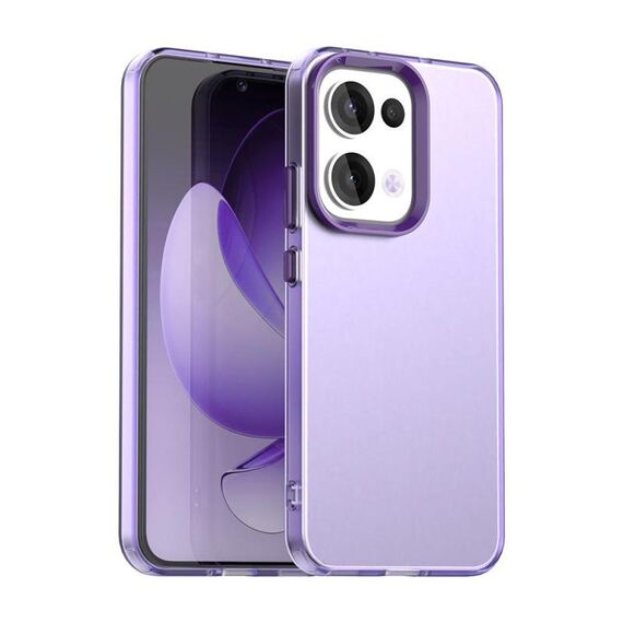 Per OPPO Reno13 5G Global Candy PC Hybrid TPU Custodia antiurto per telefono (viola)