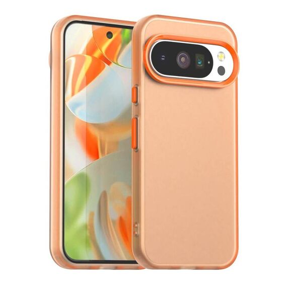 Per Google Pixel 10 / 10 Pro Candy PC Hybrid TPU Custodia antiurto per telefono (arancione)