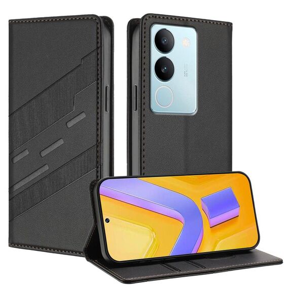 Per vivo S17 / V29 5G Global Embossed Multi-funzionale Portafoglio Retro Custodia per telefono in pelle (Nero)