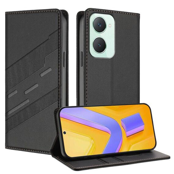 Per vivo Y03 4G Global Embossed Multi-funzionale Portafoglio Retro Custodia in Pelle per Telefono (Nero)