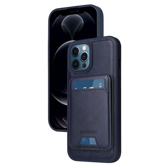 Per iPhone 12 Pro Max BETOPNICE Custodia per telefono con portafoglio MagSafe staccabile verticale a ribalta (blu)