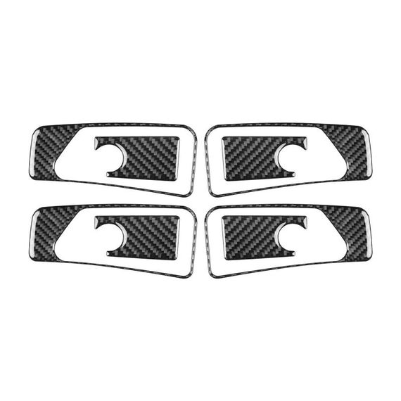Per Mercedes-Benz Classe G W463 8 pezzi/set adesivi per maniglie interne (nero)