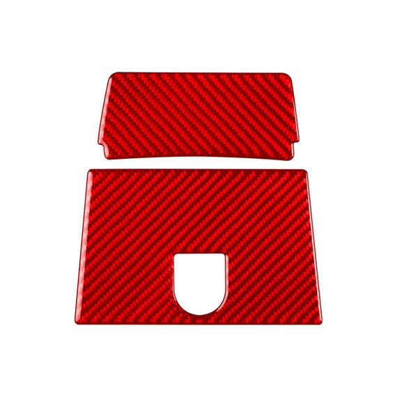 Per Mercedes-Benz Classe G W463 2 pezzi/set adesivo decorativo centrale posteriore (rosso)