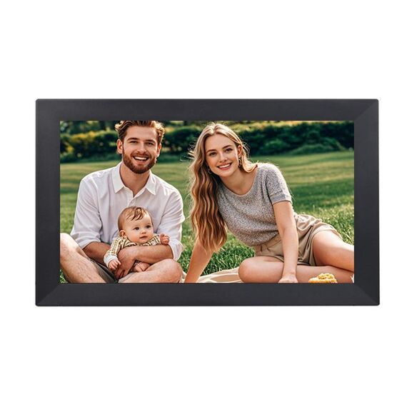 Cornice per foto con display LCD da 17 pollici, 1G+32GB, CPU quad-core 3326C, Android 7.0, spina: spina UE (nero)