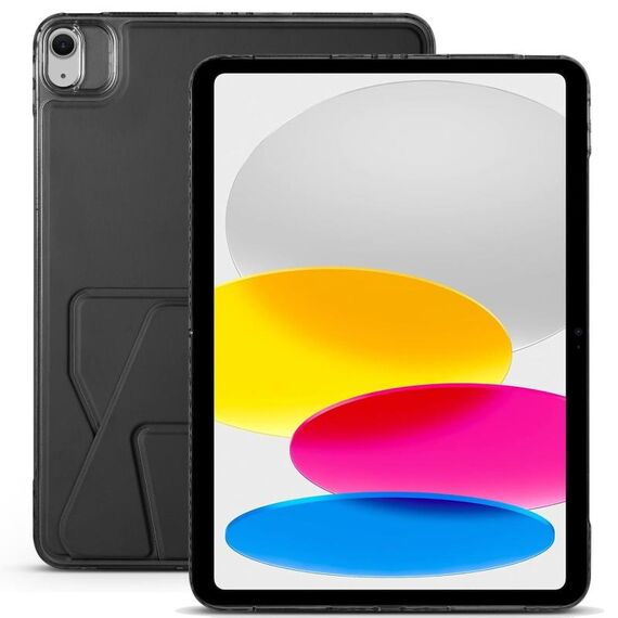 Per iPad 2025/2022 Custodia per tablet con supporto magnetico pieghevole in pelle acrilica (nero)