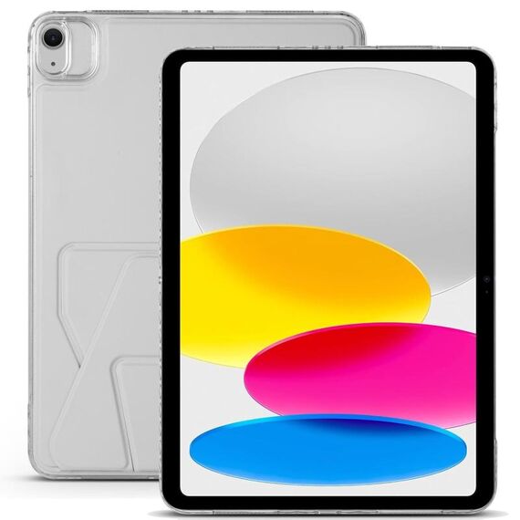 Per iPad 2025/2022 Custodia per tablet con supporto magnetico pieghevole in pelle acrilica (grigio)