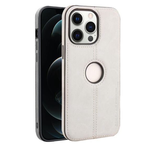 Per iPhone 12 Pro Max Crazy Horse Custodia per telefono in pelle con retro in silicone (grigio)