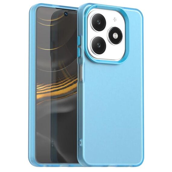 Per Tecno Spark 20 Candy PC Hybrid TPU Custodia antiurto per telefono (blu)