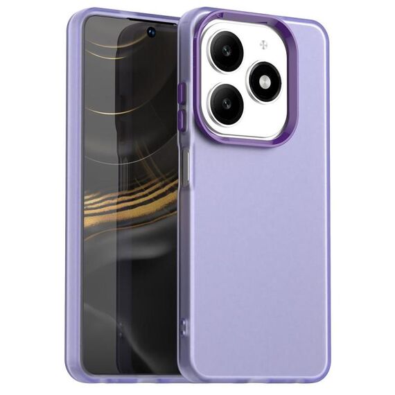 Per Tecno Spark 20 Candy PC Hybrid TPU Custodia antiurto per telefono (viola)
