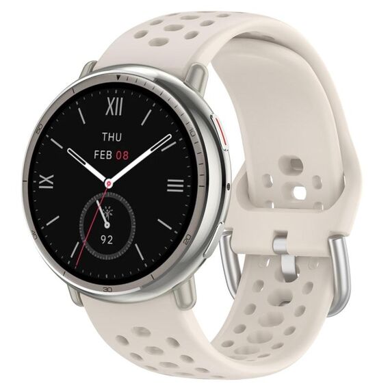 Per Amazfit Active 2 Holes Style 22mm Cinturino sportivo in silicone (Starlight)