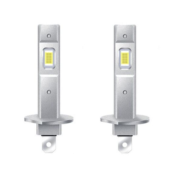2 pezzi Mini 1:1 Lampadina per fari a LED per auto con spina diretta, specifiche: H1 (luce bianca)