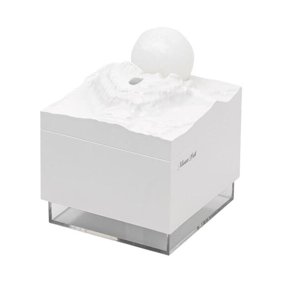 Moonfall Umidificatore Diffusore di Aromi Grande Nebbia con Luce Notturna Ornamento da Tavolo (Bianco)