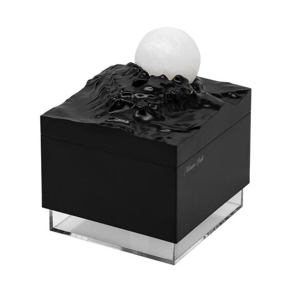 Moonfall Umidificatore Diffusore di Aromi Grande Nebbia con Luce Notturna Ornamento da Tavolo (Nero)