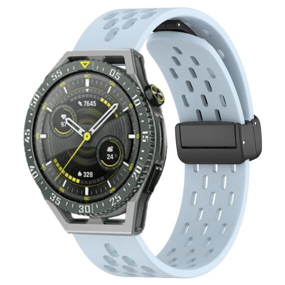 Per Huawei Watch GT3 SE cinturino in silicone con chiusura magnetica pieghevole da 22 mm (azzurro)