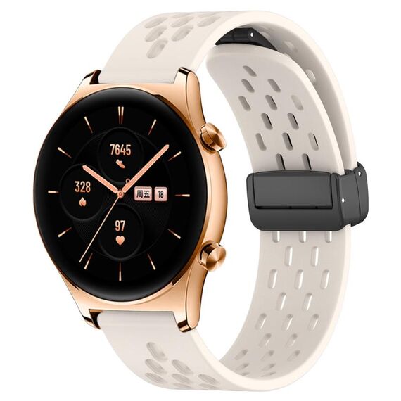 Per Honor Watch GS 3 Cinturino in silicone con chiusura magnetica pieghevole da 22 mm (colore Starlight)