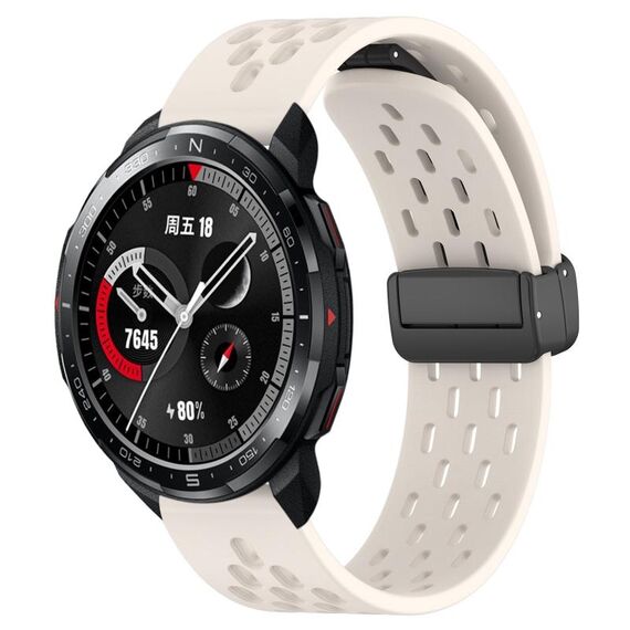 Per Honor Watch GS Pro Cinturino in silicone con chiusura magnetica pieghevole da 22 mm (colore Starlight)