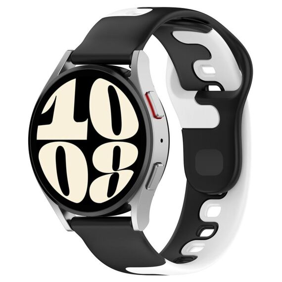 Per cinturino in silicone bicolore GarminMove Trend da 20 mm (nero + bianco)