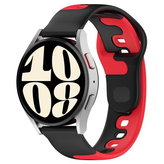 Per cinturino in silicone bicolore GarminMove Trend da 20 mm (nero + rosso)