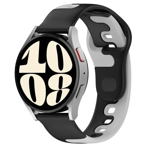 Per cinturino in silicone bicolore GarminMove Trend da 20 mm (nero + grigio)