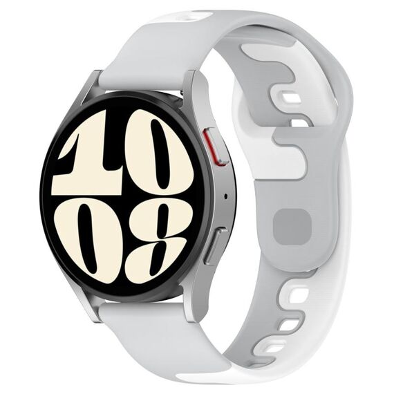Per cinturino in silicone bicolore GarminMove Trend da 20 mm (grigio + bianco)