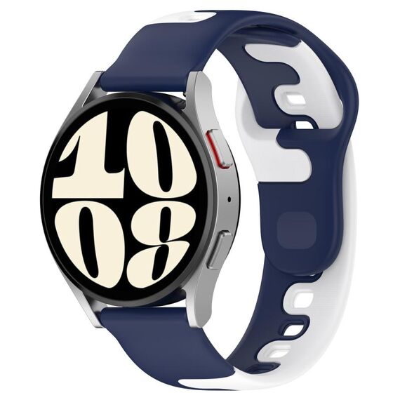 Per cinturino in silicone bicolore GarminMove Trend da 20 mm (blu + bianco)