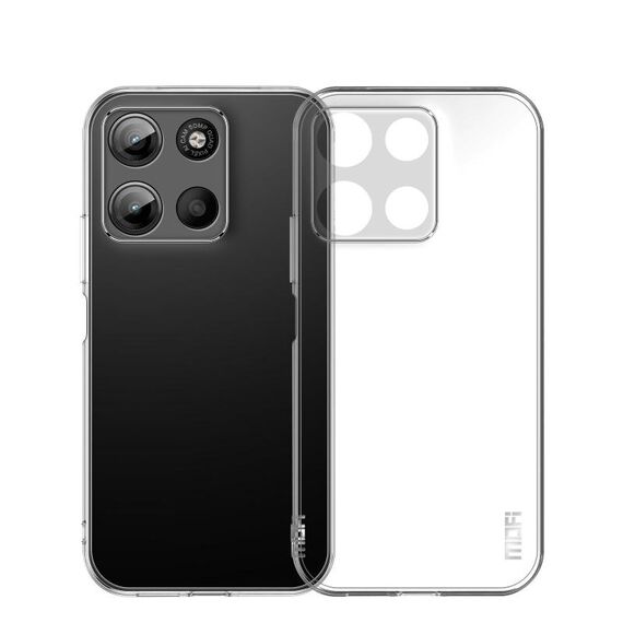 Custodia per telefono in TPU ultrasottile MOFI Ming Series per Motorola Moto G15 (trasparente)