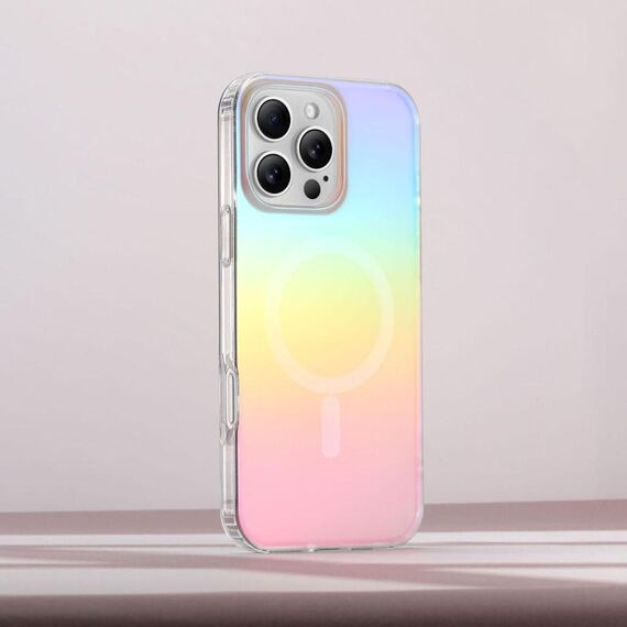 Per iPhone 16 Pro Max Custodia per telefono MagSafe con sfumatura placcata colorata e smerigliata (placcatura colorata)