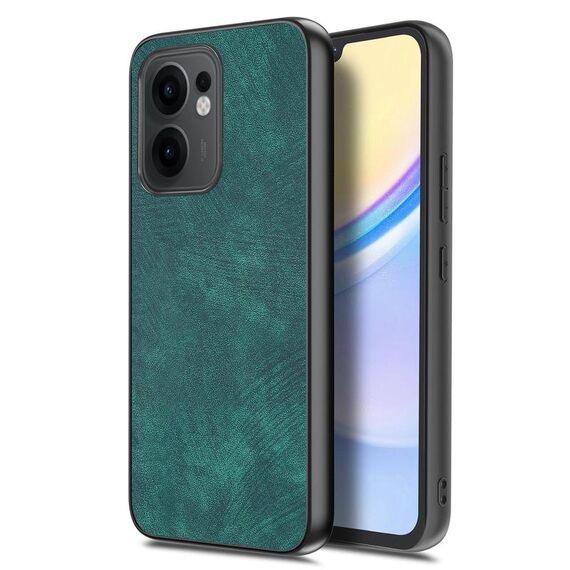 Per OPPO Reno13 F Custodia per telefono in pelle vintage per PC (verde)