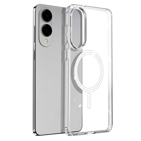 Per Samsung Galaxy S25 Edge 5G DUX DUCIS Clin Mag Series Magsafe TPU Custodia per telefono (trasparente)