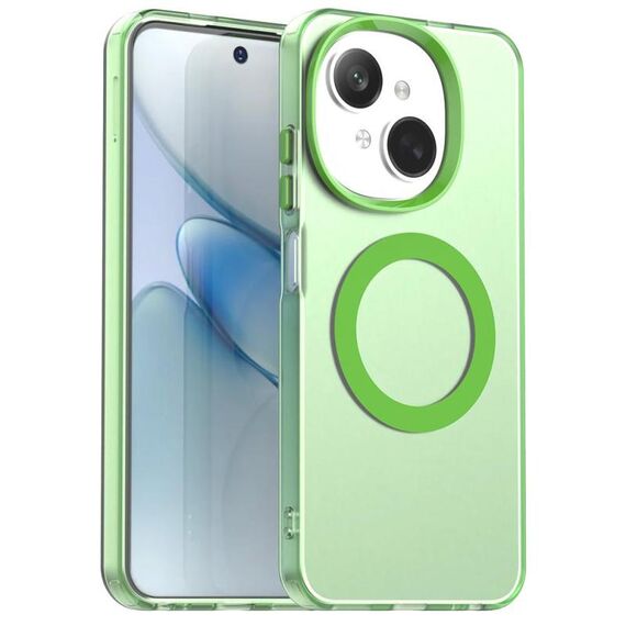 Per Tecno Spark 20 Candy Magsafe PC Hybrid TPU Custodia per telefono (verde)