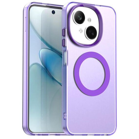Per Tecno Spark 20 Candy Magsafe PC Hybrid TPU Custodia per telefono (viola)