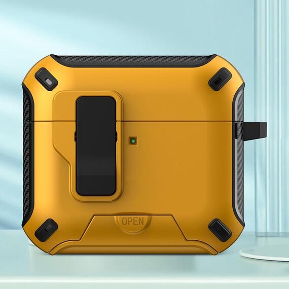 Per AirPods 4 Auricolari Bluetooth wireless Custodia protettiva MagSafe Holder (giallo)