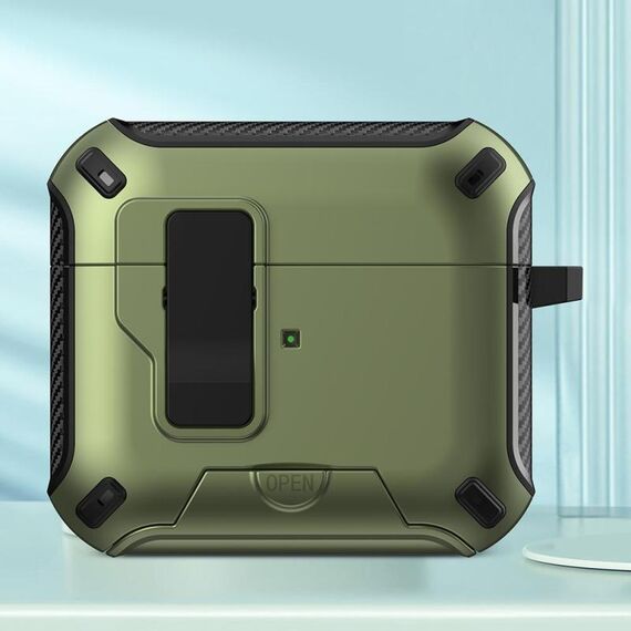 Per auricolari wireless Bluetooth AirPods 3 MagSafe Holder Custodia protettiva (verde)