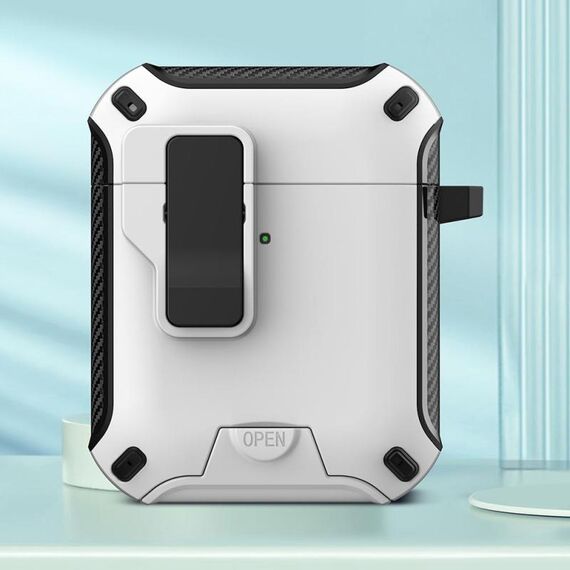 Per AirPods 2/1 Auricolari Bluetooth wireless Custodia protettiva con supporto MagSafe (bianco)