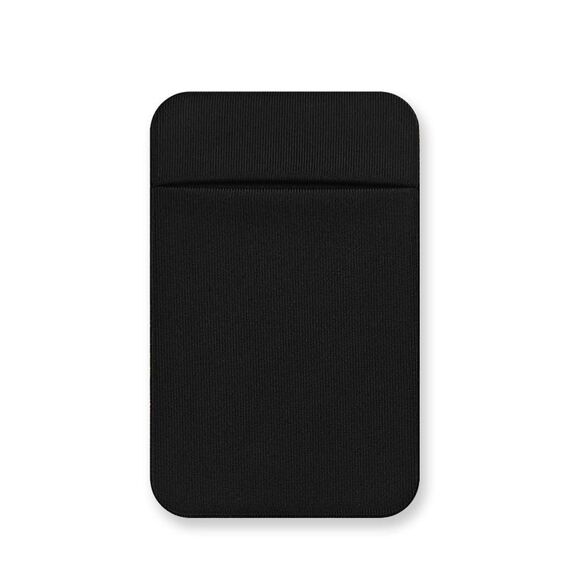 Adesivo posteriore per telefono in lycra elastico Porta carte Tasca per carte sicura senza rimozione di residui (nero)